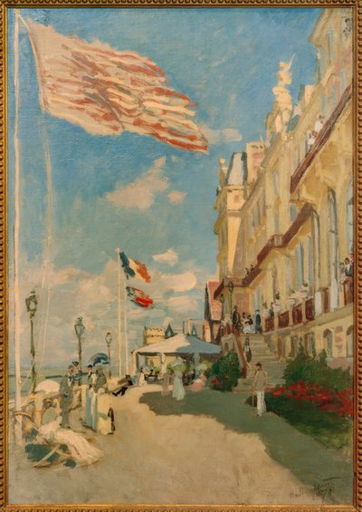 特鲁维尔黑诺酒店 作者 Claude Monet